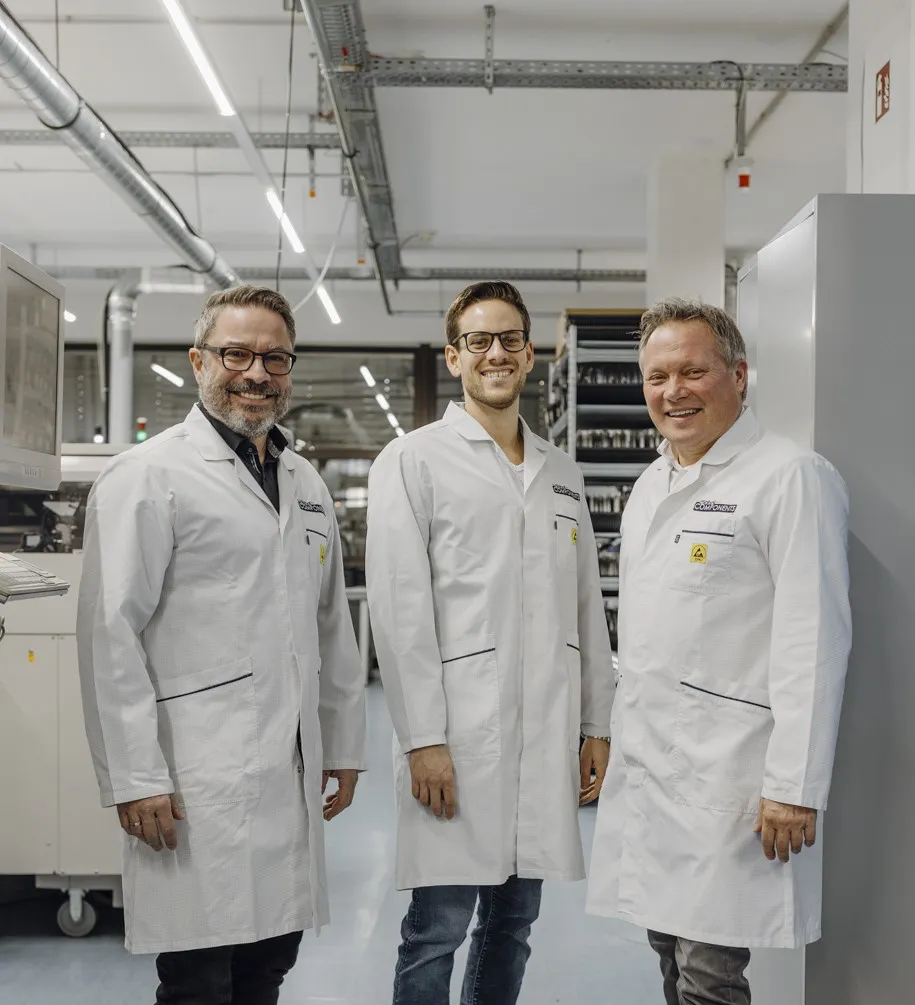 Geschäftsführung von Global Components in der Elektronikfertigung am Standort Oberhaching